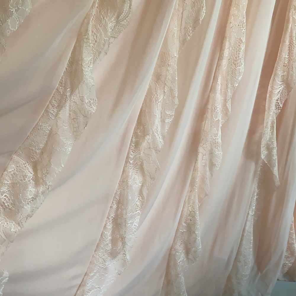 Formal Dress by Adrianna Papell Lace Tulle Ruffle Gown (Final Price) NWT - Picture 9 of 16